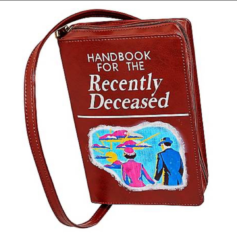 Handbook for the Recently Deceased Crossbody Bag - Beetlejuice Spirit Halloween